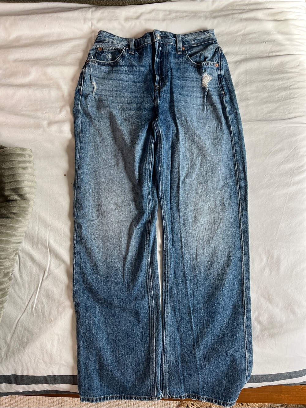 Maurices Light-Medium Blue Wide Leg Jeans